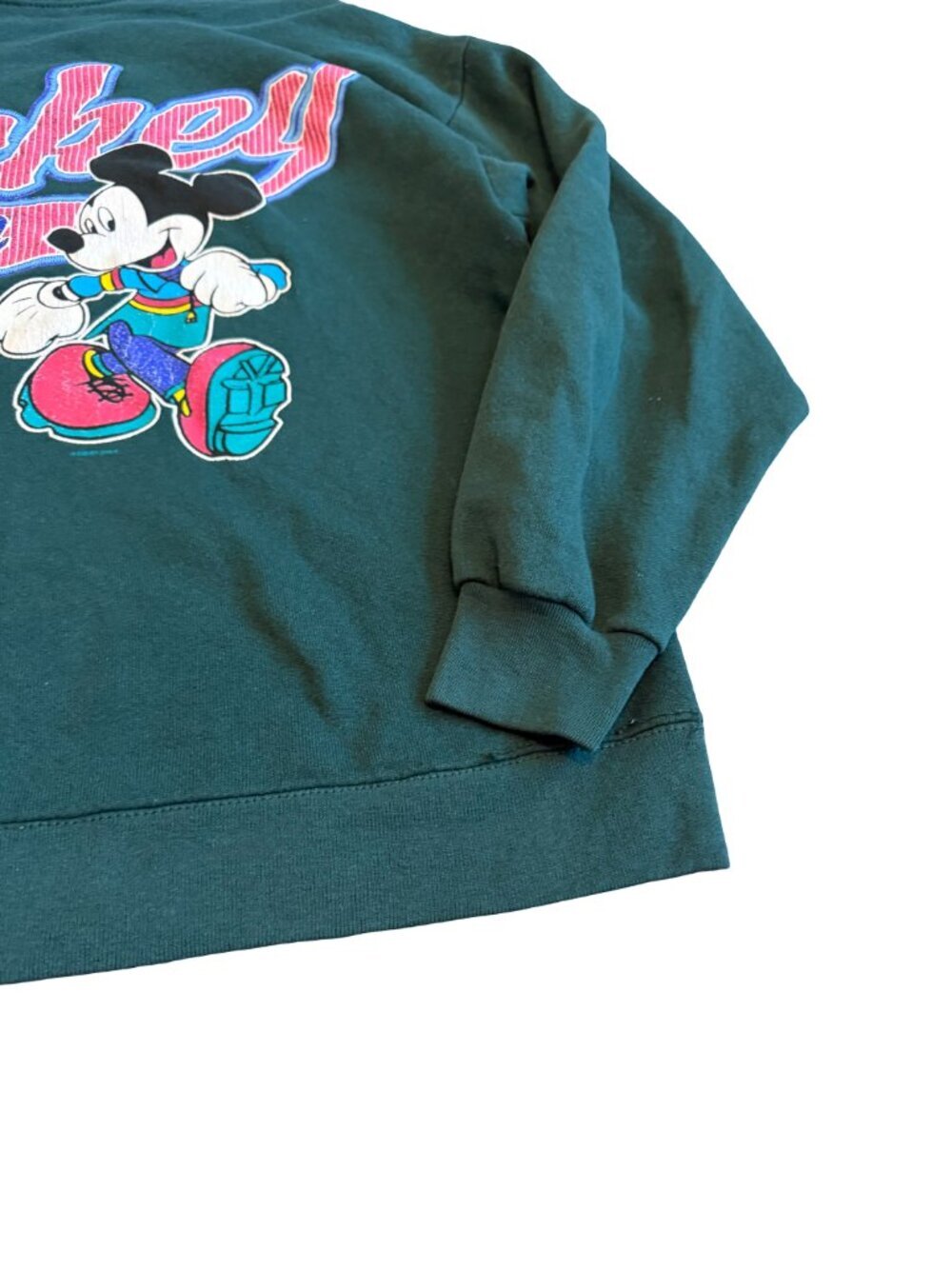 Mickey Unlimited Vintage 1990s Mouse Sweatshirt Pullover Retro 90s Size Medium - Picture 4 of 11